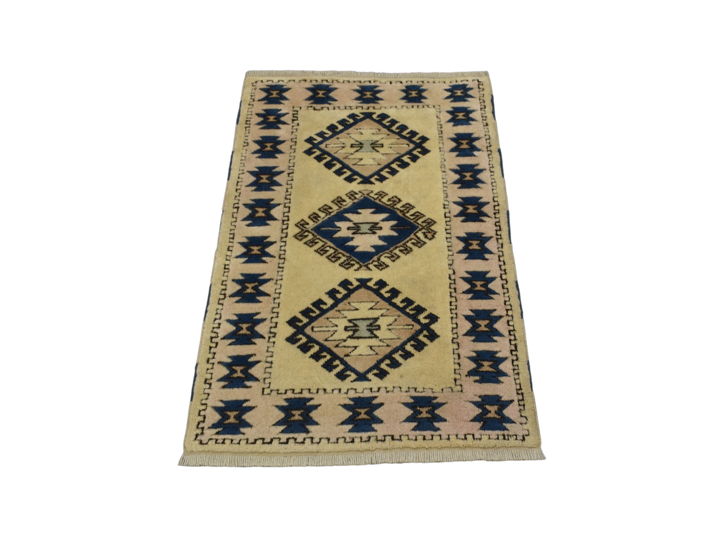 Kilim Antik El Dokuma İzmir Antik Yörük Yün Halı 0384 - Yeni - Çok Renkli
