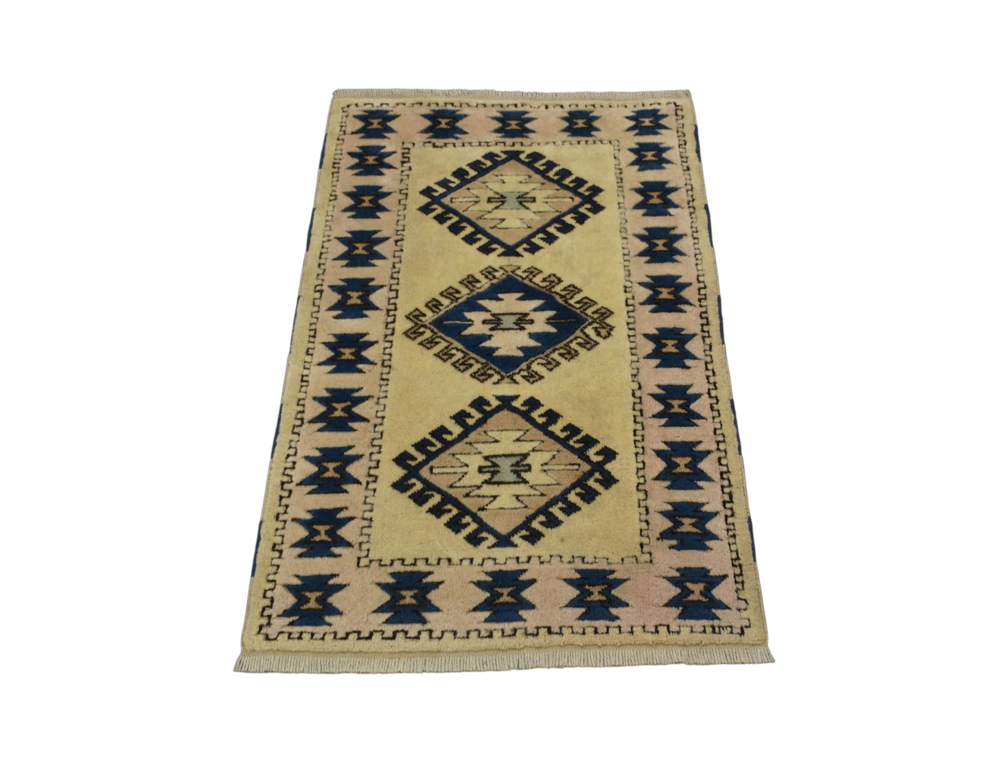 Kilim Antik El Dokuma İzmir Antik Yörük Yün Halı 0384 - Yeni - Çok Renkli