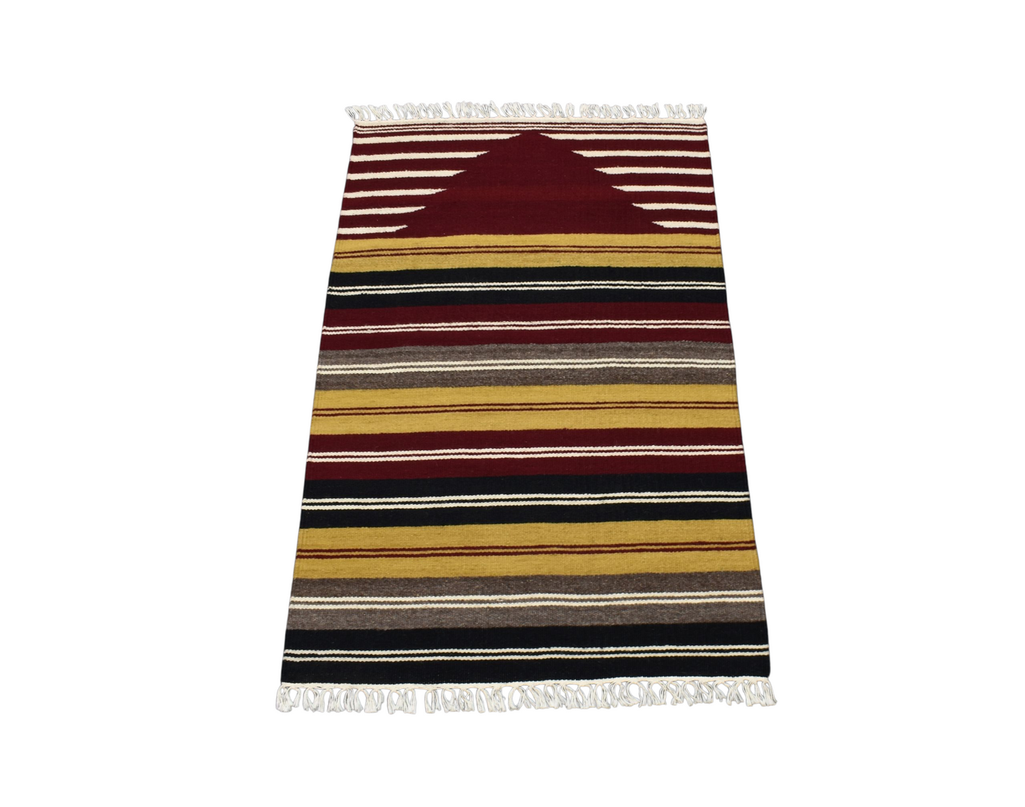 Kilim Antik El Dokuması Hatay Seccade Yün Kilim 0387 - Yeni - Çok Renkli