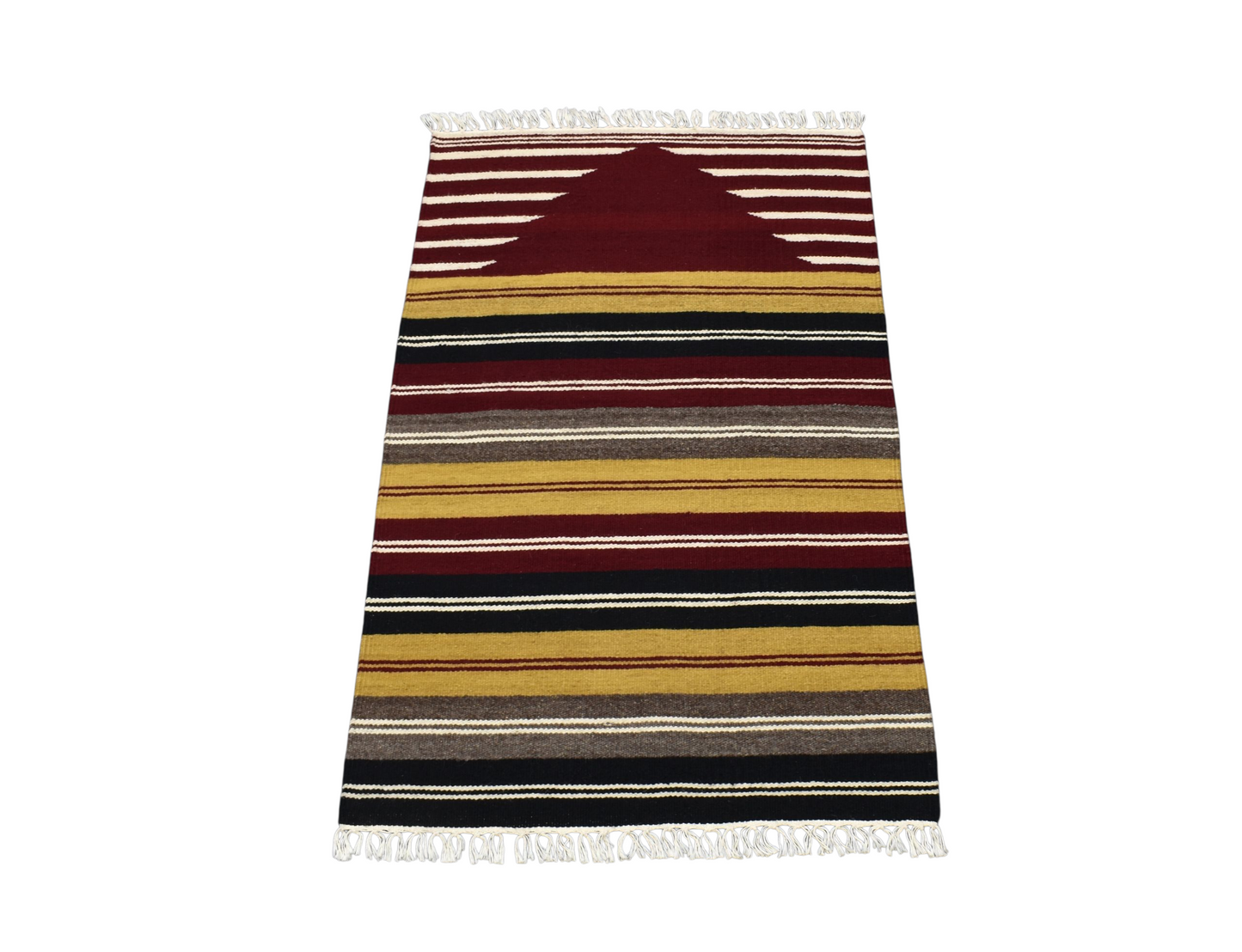 Kilim Antik El Dokuması Hatay Seccade Yün Kilim 0387 - Yeni - Çok Renkli