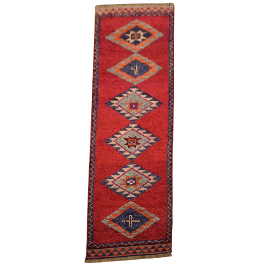 Kilim Antik El Dokuma Herki Yolluk Yün Halı 0391 - Yeni - Kırmızı