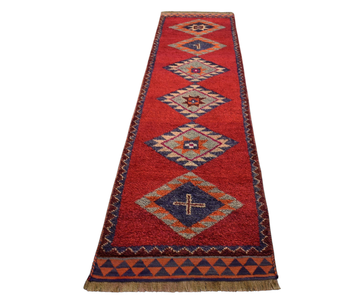 Kilim Antik El Dokuma Herki Yolluk Yün Halı 0391 - Yeni - Kırmızı