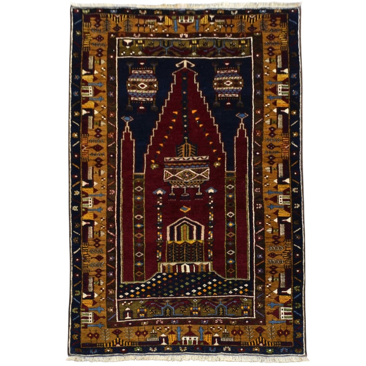 Kilim Antik 19.Yüzyıl El Dokuması Zile Yahyalı Yün Halı 0392 - Antika - Çok Renkli
