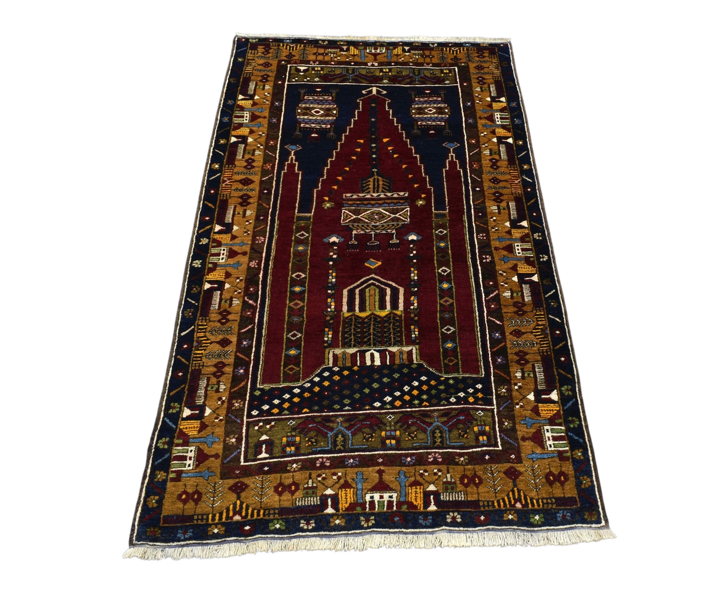 Kilim Antik 19.Yüzyıl El Dokuması Zile Yahyalı Yün Halı 0392 - Antika - Çok Renkli
