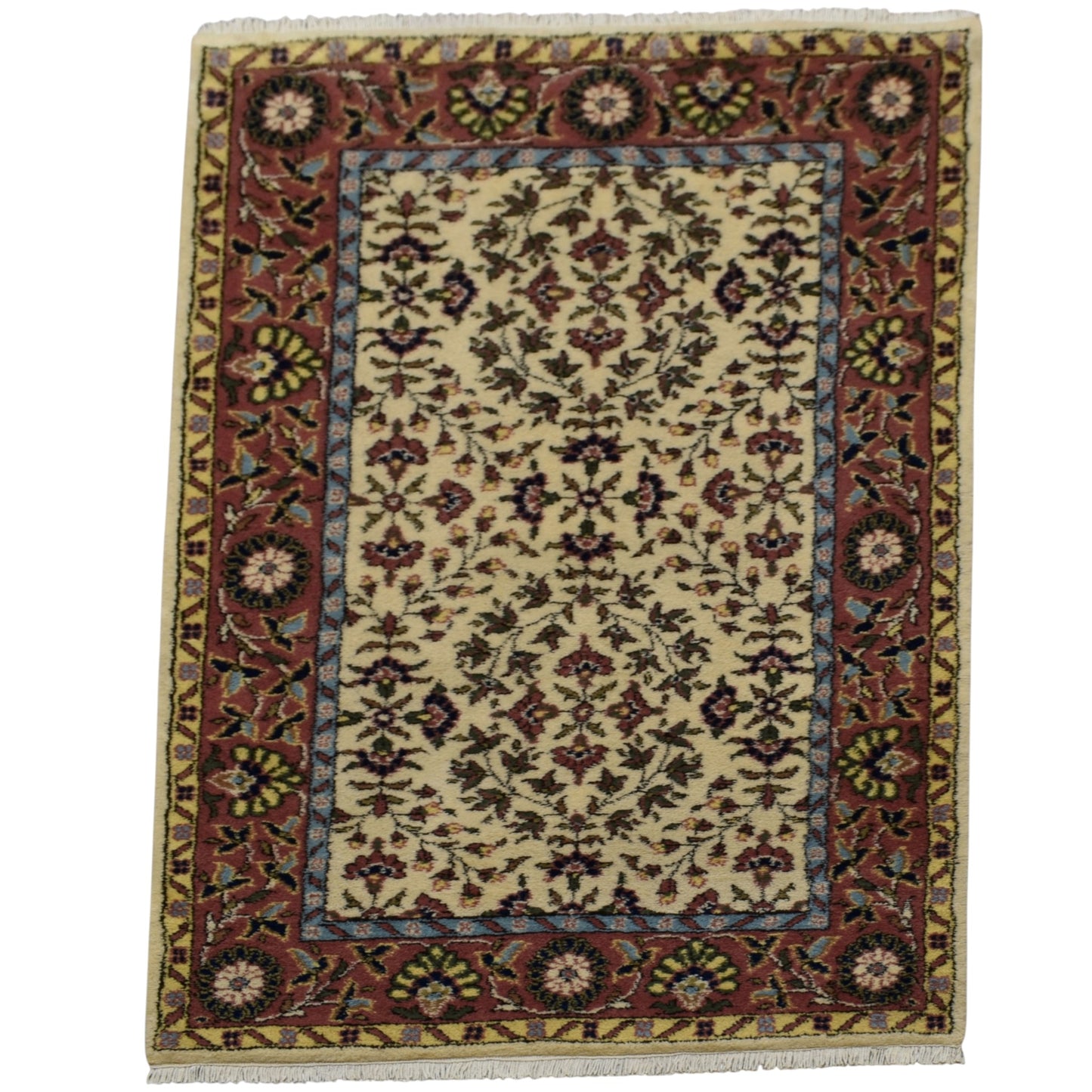 Kilim Antik El Dokuma Çiçekli Sümerbank Yün Halı 0393 - Yeni - Çok Renkli