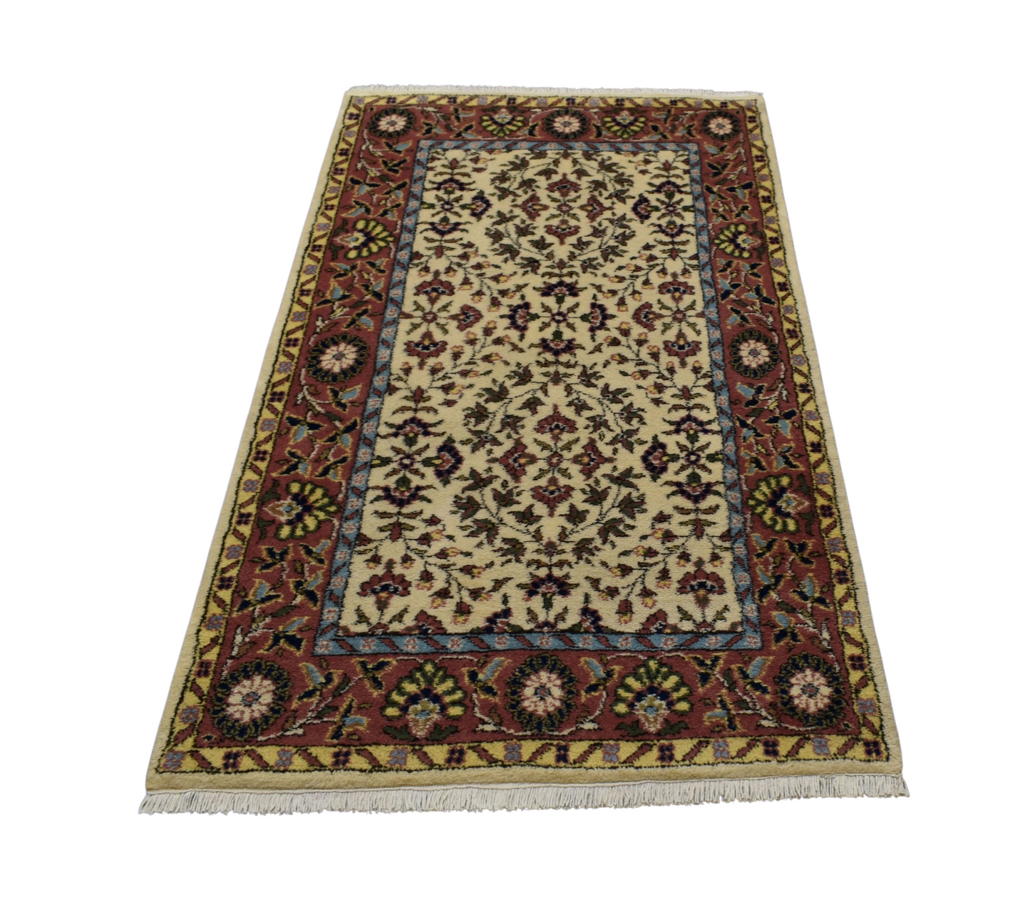 Kilim Antik El Dokuma Çiçekli Sümerbank Yün Halı 0393 - Yeni - Çok Renkli