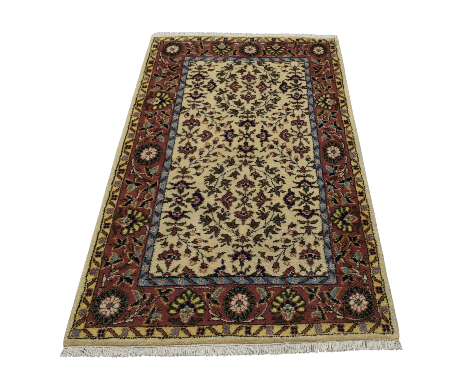 Kilim Antik El Dokuma Çiçekli Sümerbank Yün Halı 0393 - Yeni - Çok Renkli