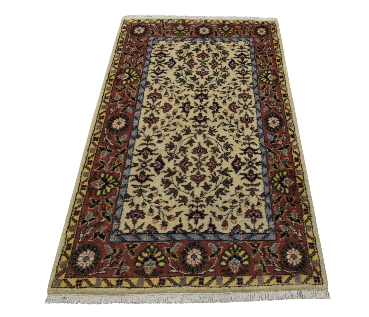 Kilim Antik El Dokuma Çiçekli Sümerbank Yün Halı 0393 - Yeni - Çok Renkli