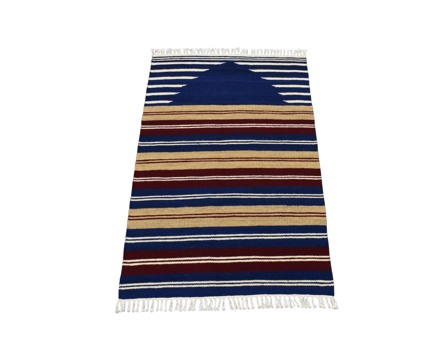 Kilim Antik El Dokuması Hatay Seccade Yün Kilim 0400 - Yeni - Çok Renkli