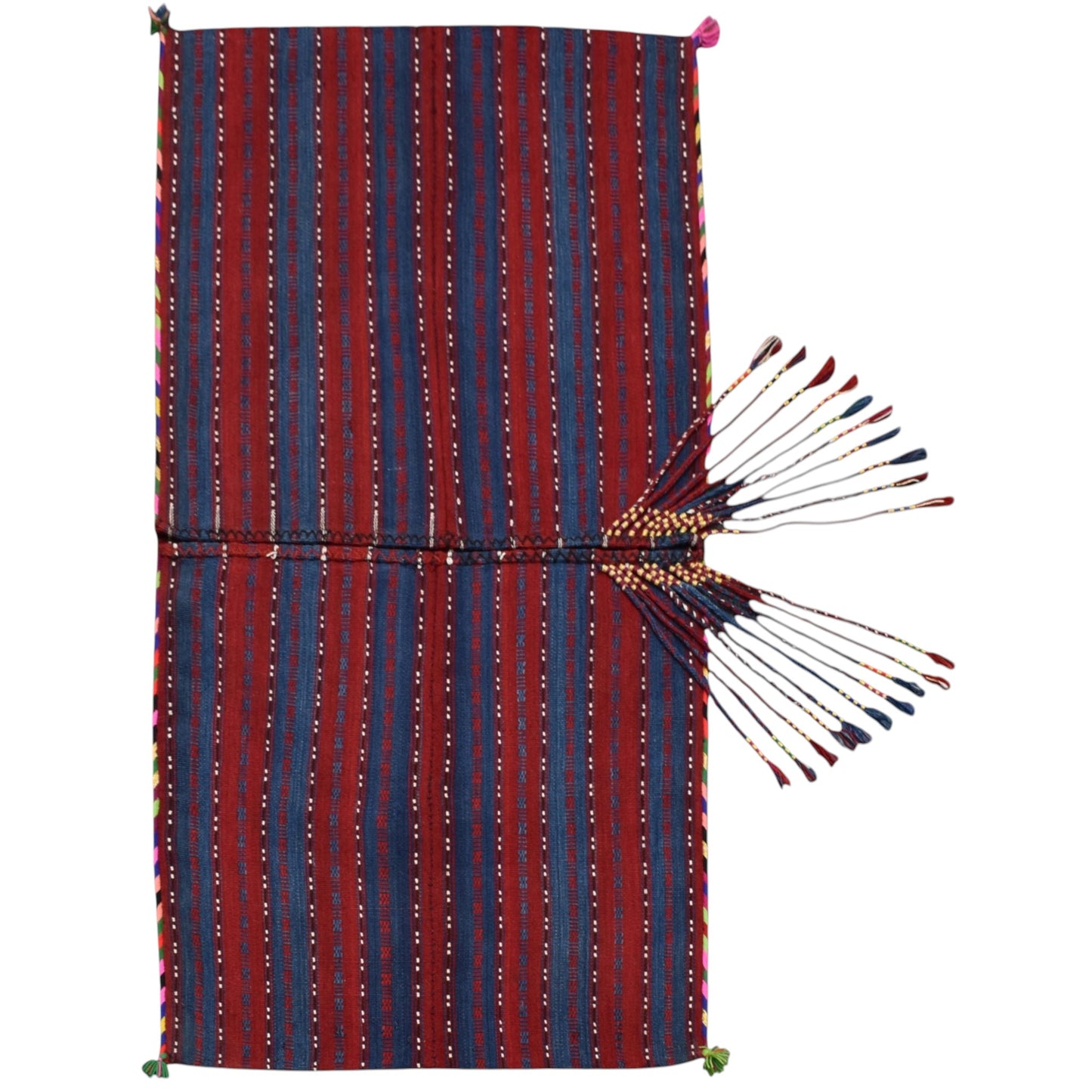 Kilim Antik El Dokuma Van Yün Kilim Heybe 0402 - Yeni - Çok Renkli