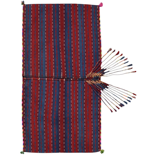Kilim Antik El Dokuma Van Yün Kilim Heybe 0402 - Yeni - Çok Renkli