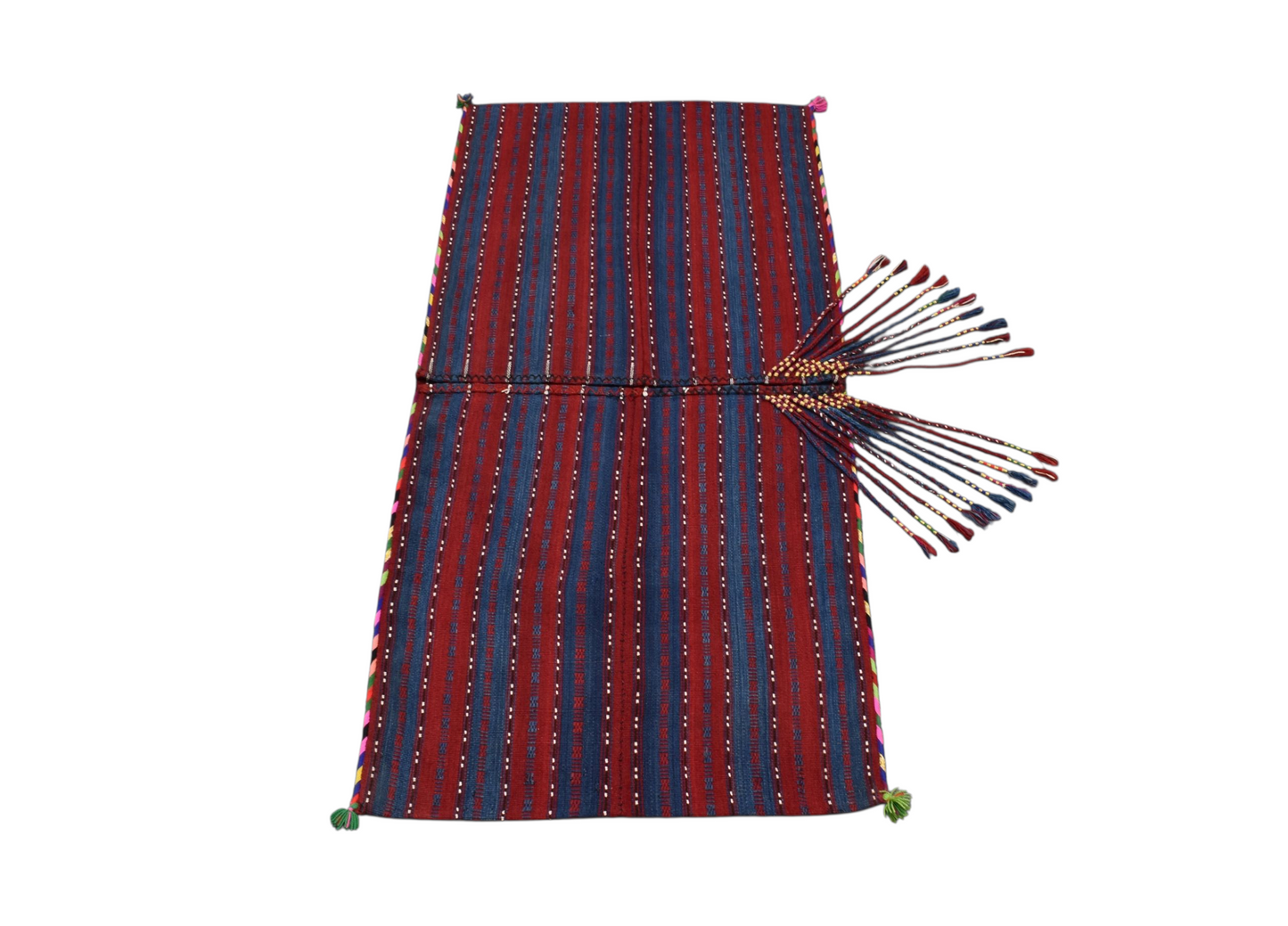 Kilim Antik El Dokuma Van Yün Kilim Heybe 0402 - Yeni - Çok Renkli