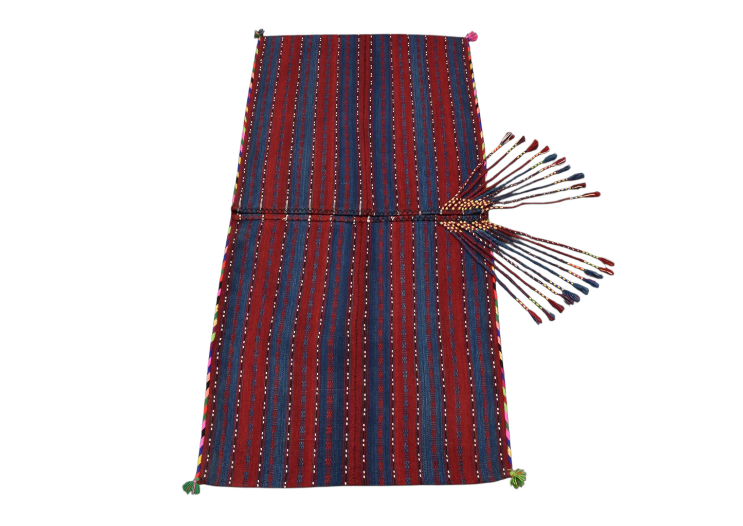 Kilim Antik El Dokuma Van Yün Kilim Heybe 0402 - Yeni - Çok Renkli