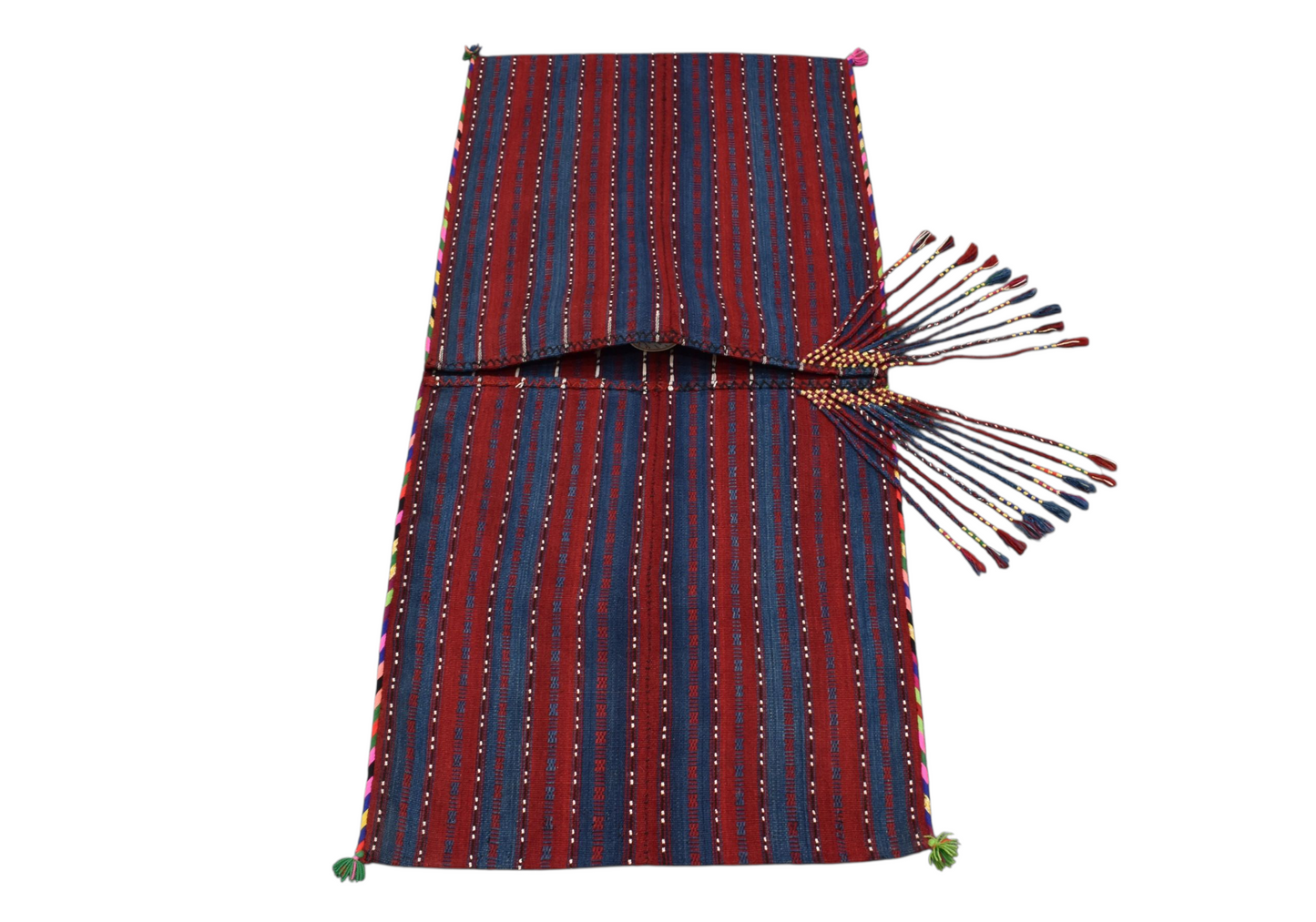 Kilim Antik El Dokuma Van Yün Kilim Heybe 0402 - Yeni - Çok Renkli