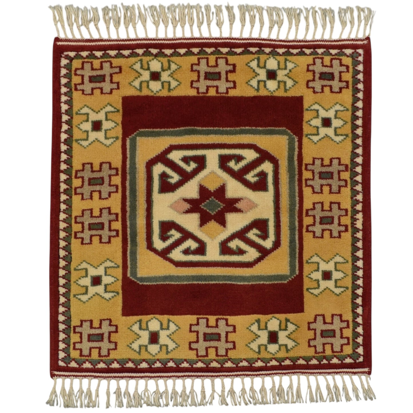 Kilim Antik El Dokuma Bozalan Milas Yün Halı 0404 - Yeni - Çok Renkli