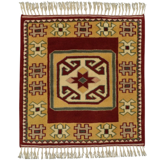 Kilim Antik El Dokuma Bozalan Milas Yün Halı 0404 - Yeni - Çok Renkli
