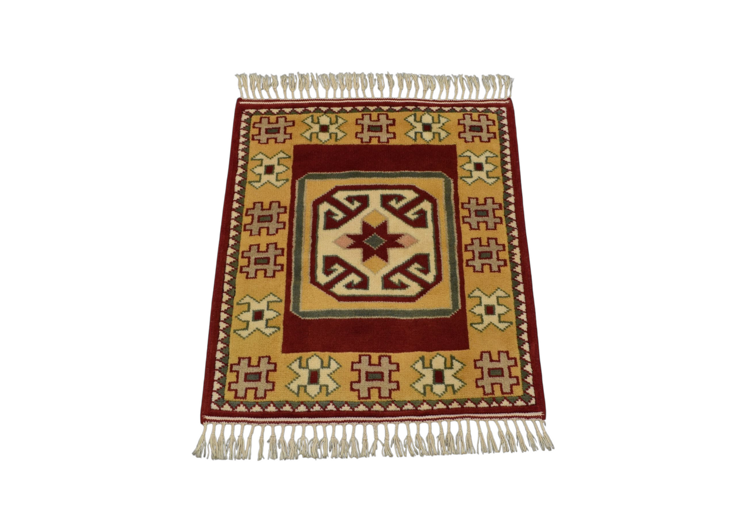 Kilim Antik El Dokuma Bozalan Milas Yün Halı 0404 - Yeni - Çok Renkli