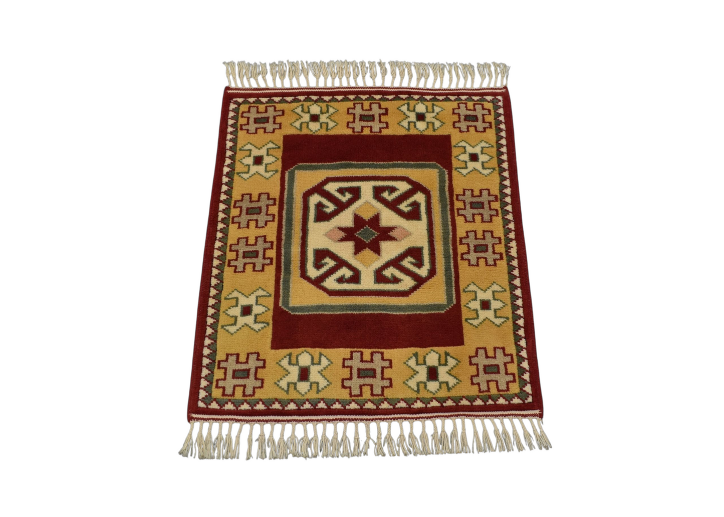 Kilim Antik El Dokuma Bozalan Milas Yün Halı 0404 - Yeni - Çok Renkli