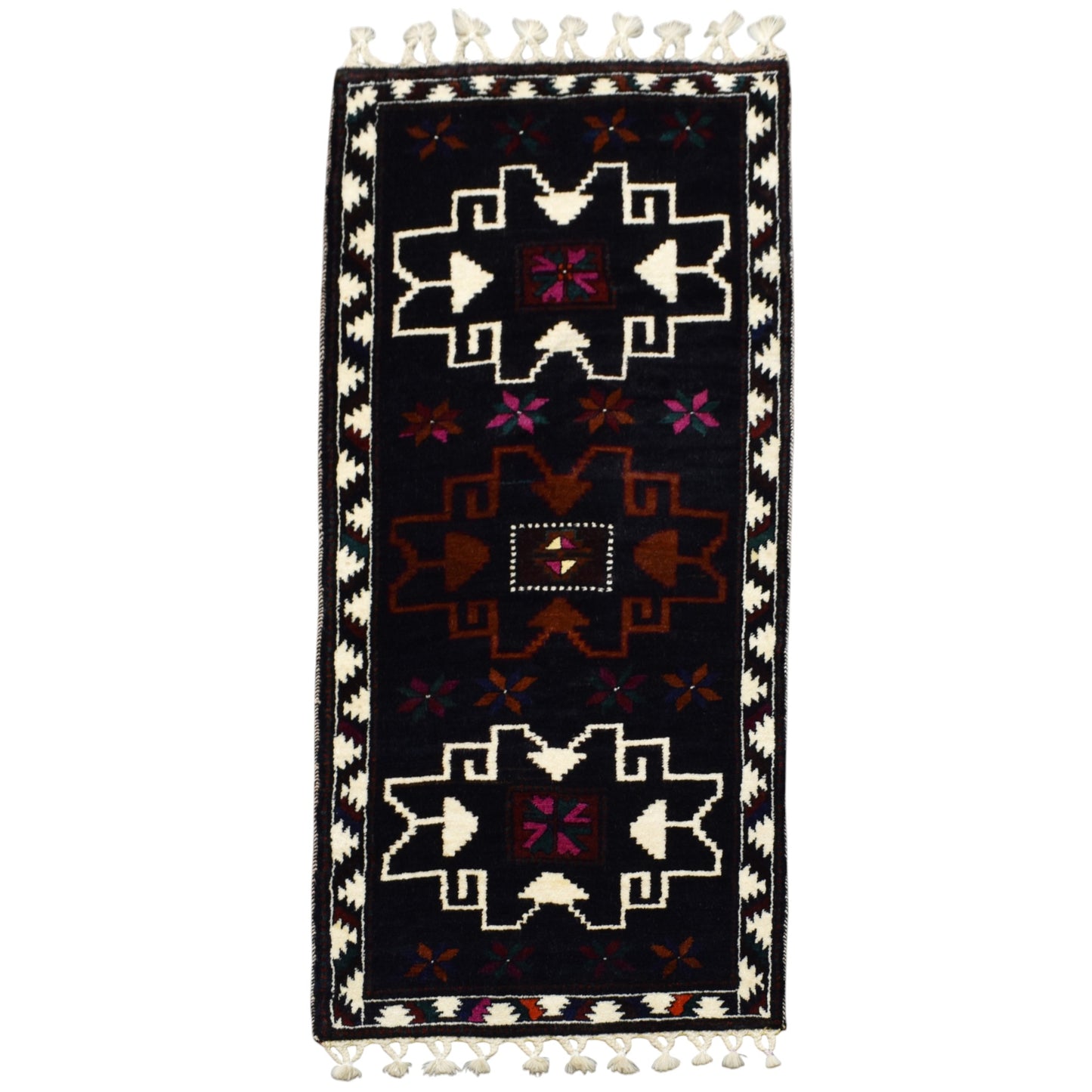 Kilim Antik El Dokuma Şavak Yolluk Yün Halı 0405 - Yeni - Çok Renkli