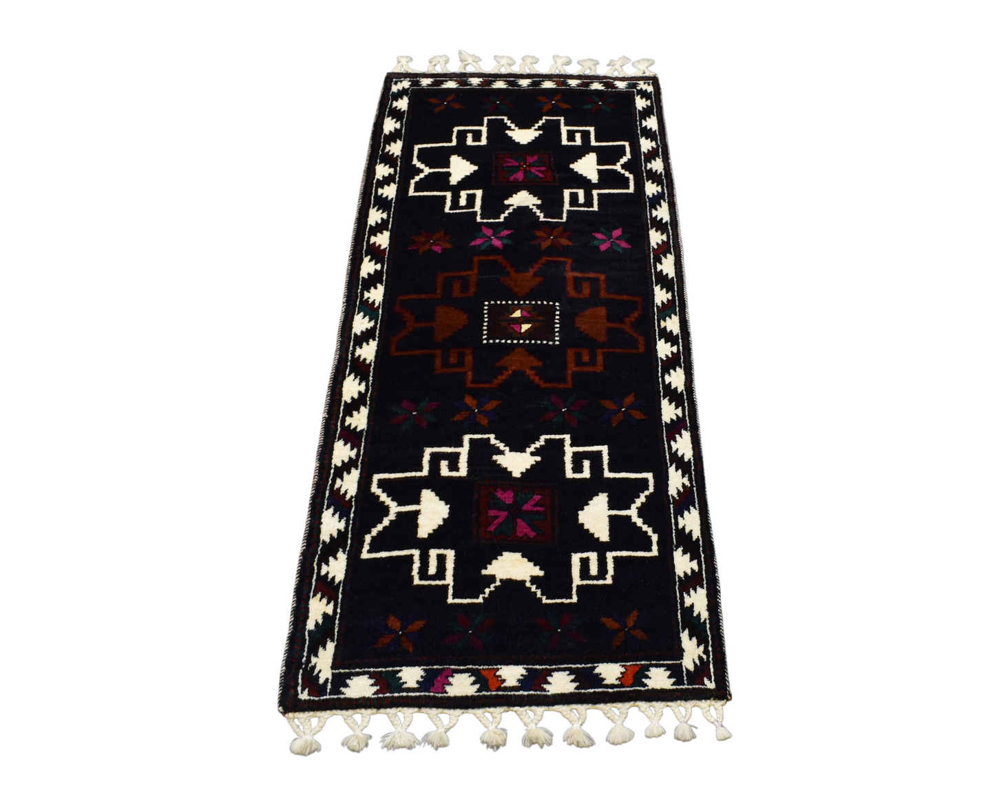 Kilim Antik El Dokuma Şavak Yolluk Yün Halı 0405 - Yeni - Çok Renkli