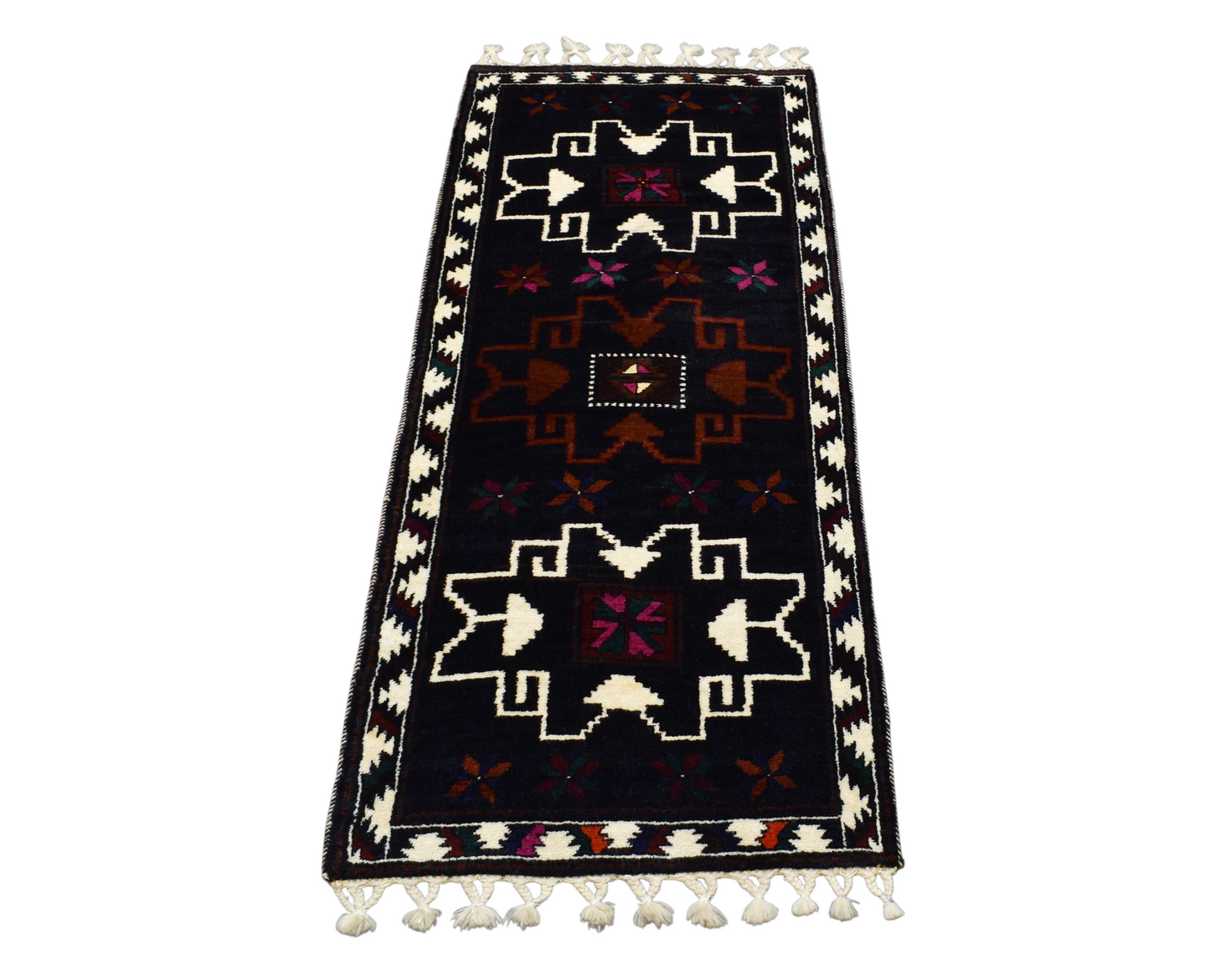 Kilim Antik El Dokuma Şavak Yolluk Yün Halı 0405 - Yeni - Çok Renkli