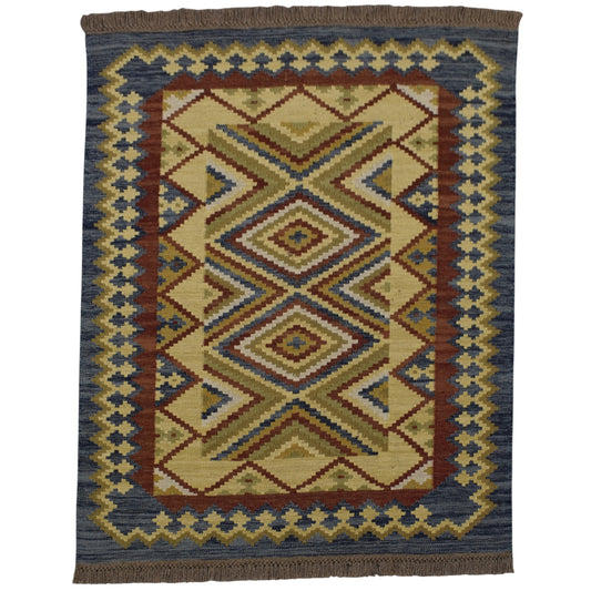 Kilim Antik El Dokuma Cerit Yörükleri İran Yün Kilim 0411 - Yeni - Çok Renkli