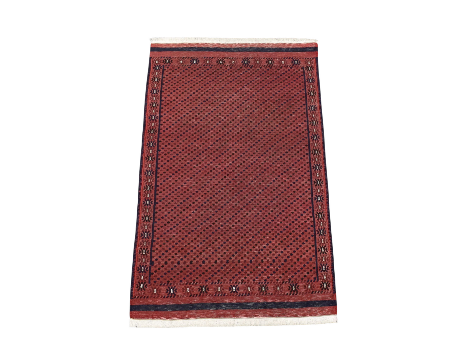 Kilim Antik El Dokuma İnce İran Acem Yün Kilim 0413 - Yeni - Kırmızı