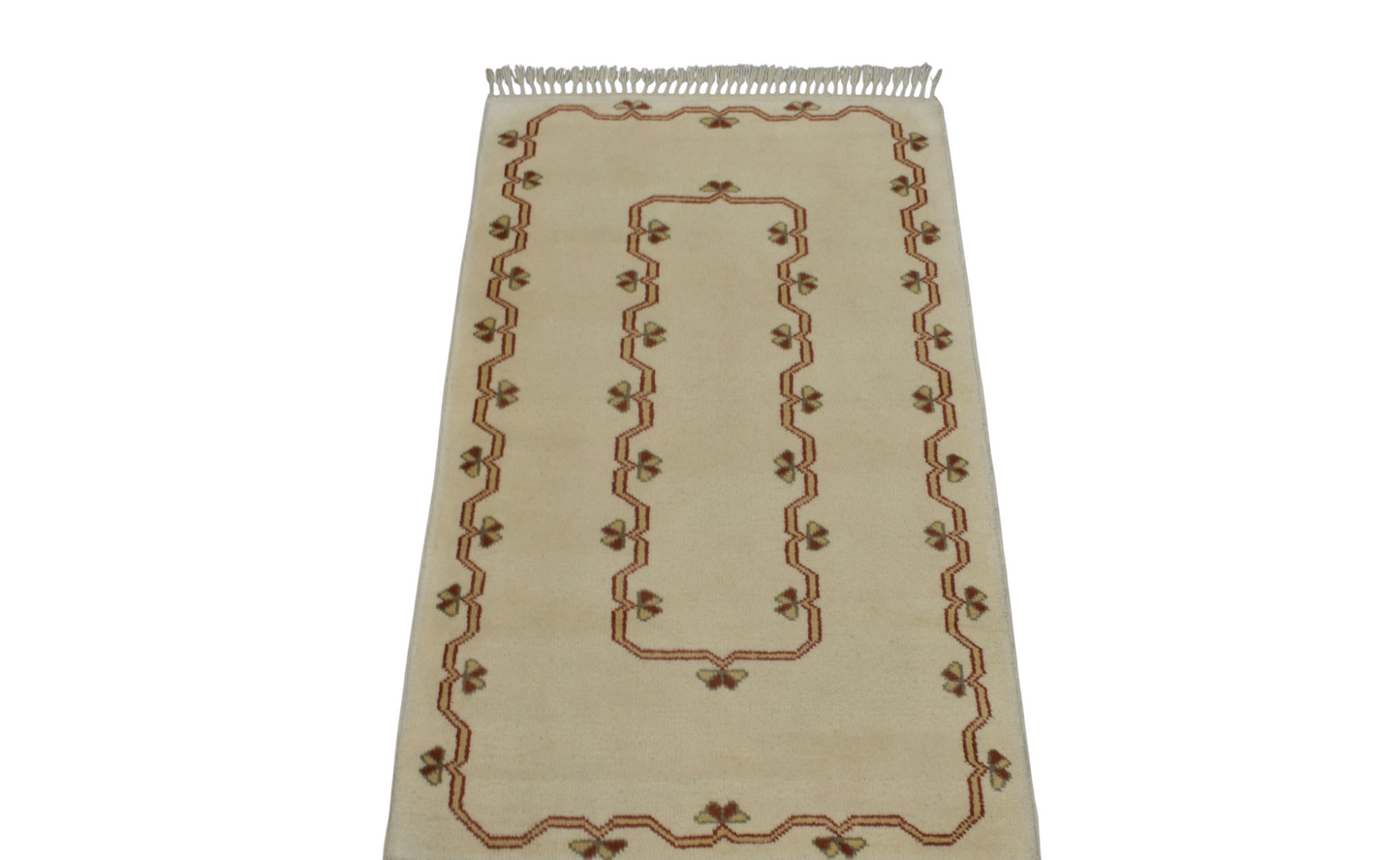 Kilim Antik El Dokuma Milas Yün Halı 0420 - Yeni - Bej