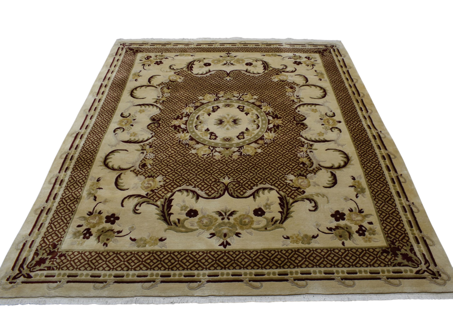 Kilim Antik 7m2 El Dokuma Çin Yün Salon Halısı 0422 - Yeni - Çok Renkli