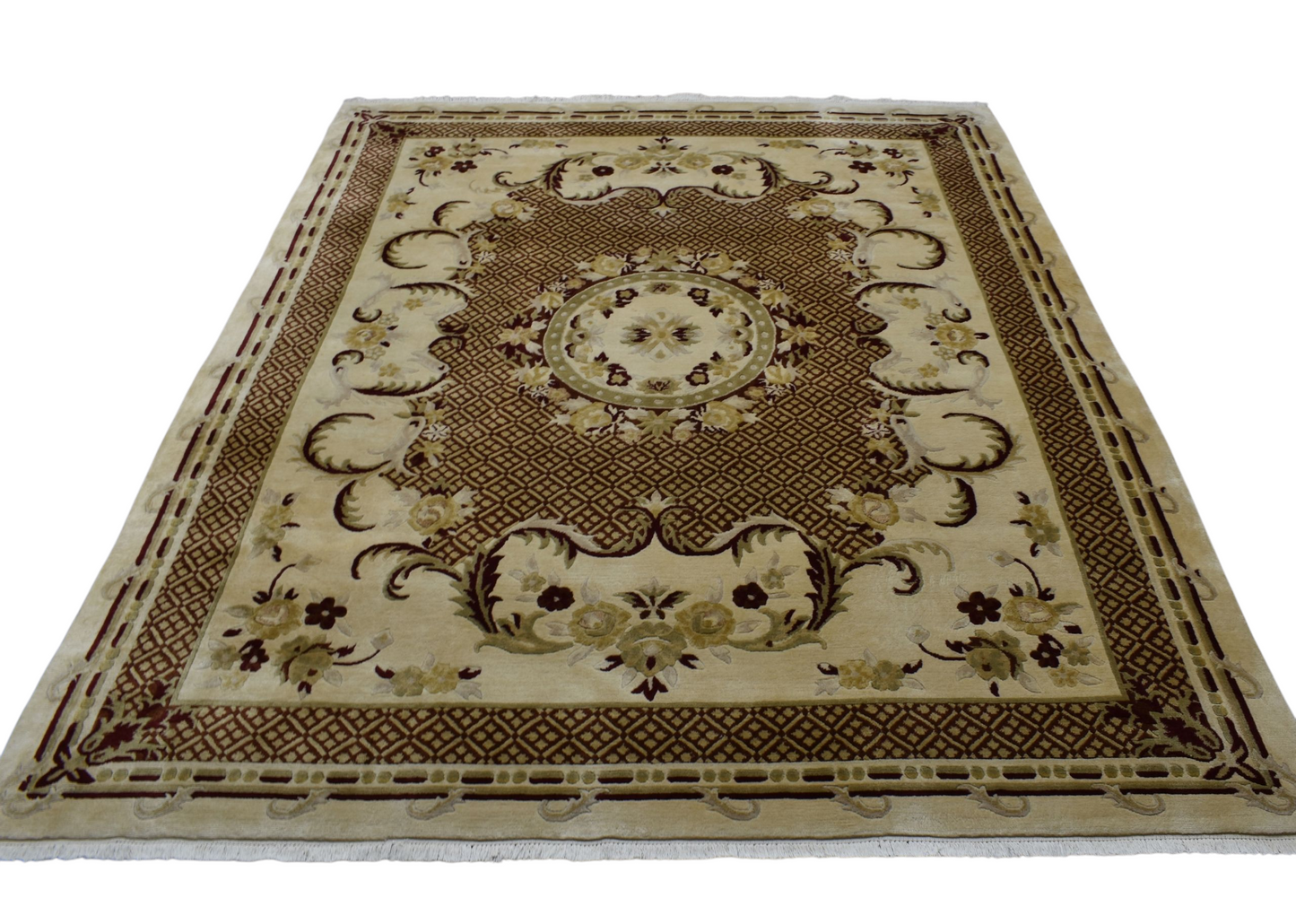 Kilim Antik 7m2 El Dokuma Çin Yün Salon Halısı 0422 - Yeni - Çok Renkli