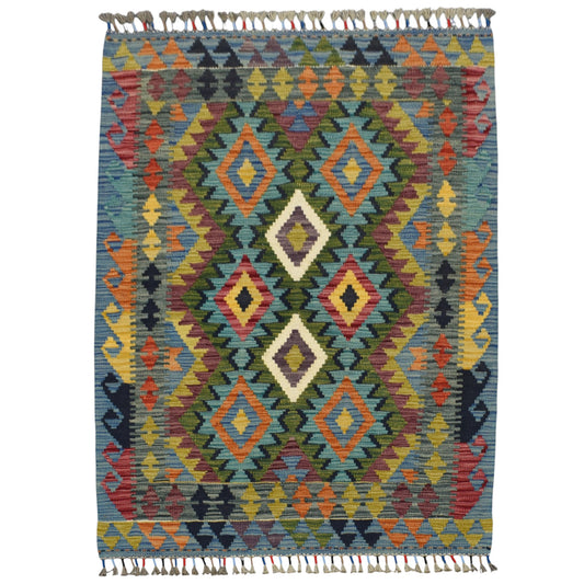 Kilim Antik El Dokuma Kemaliye Horasan Türkmenleri Yün Kilim 0425 - Yeni - Çok Renkli