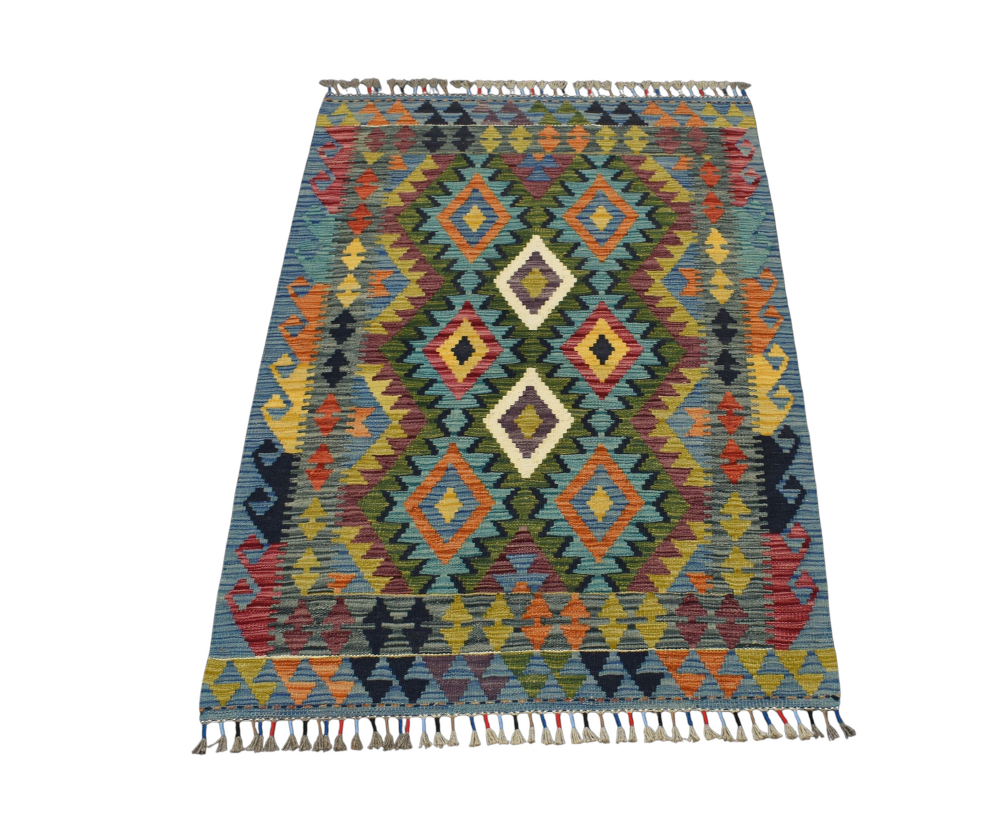 Kilim Antik El Dokuma Kemaliye Horasan Türkmenleri Yün Kilim 0425 - Yeni - Çok Renkli
