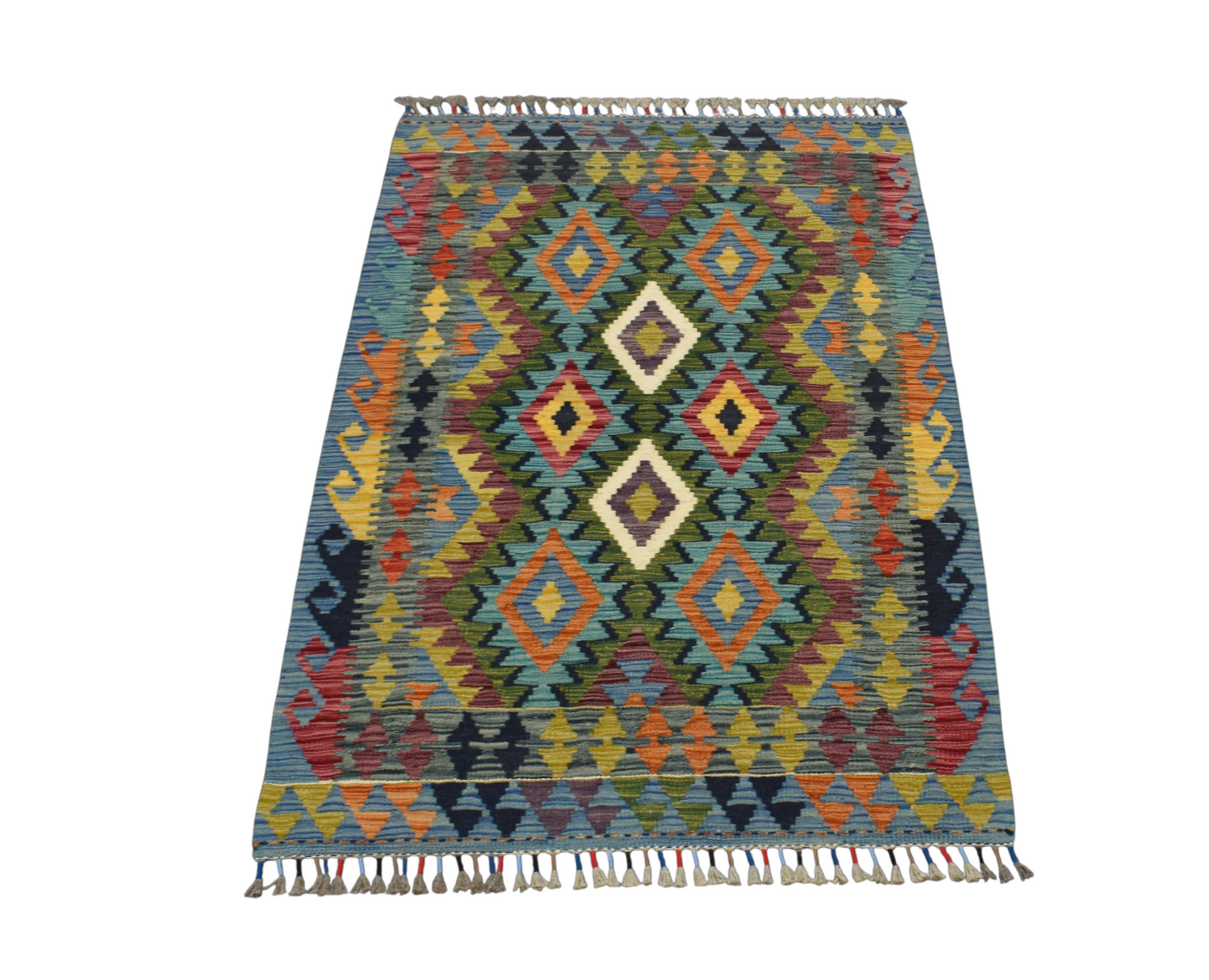 Kilim Antik El Dokuma Kemaliye Horasan Türkmenleri Yün Kilim 0425 - Yeni - Çok Renkli