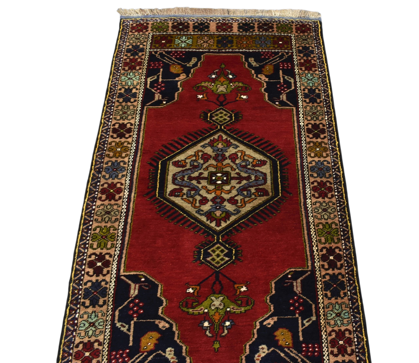 Kilim Antik El Dokuması Yahyalı Yün Halı 0427 - Yeni - Çok Renkli