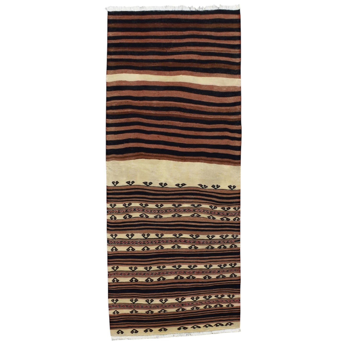 Kilim Antik El Dokuma Yağcıbedir Balıkesir Yörük Yün Kilim 0428 - Antika - Çok Renkli