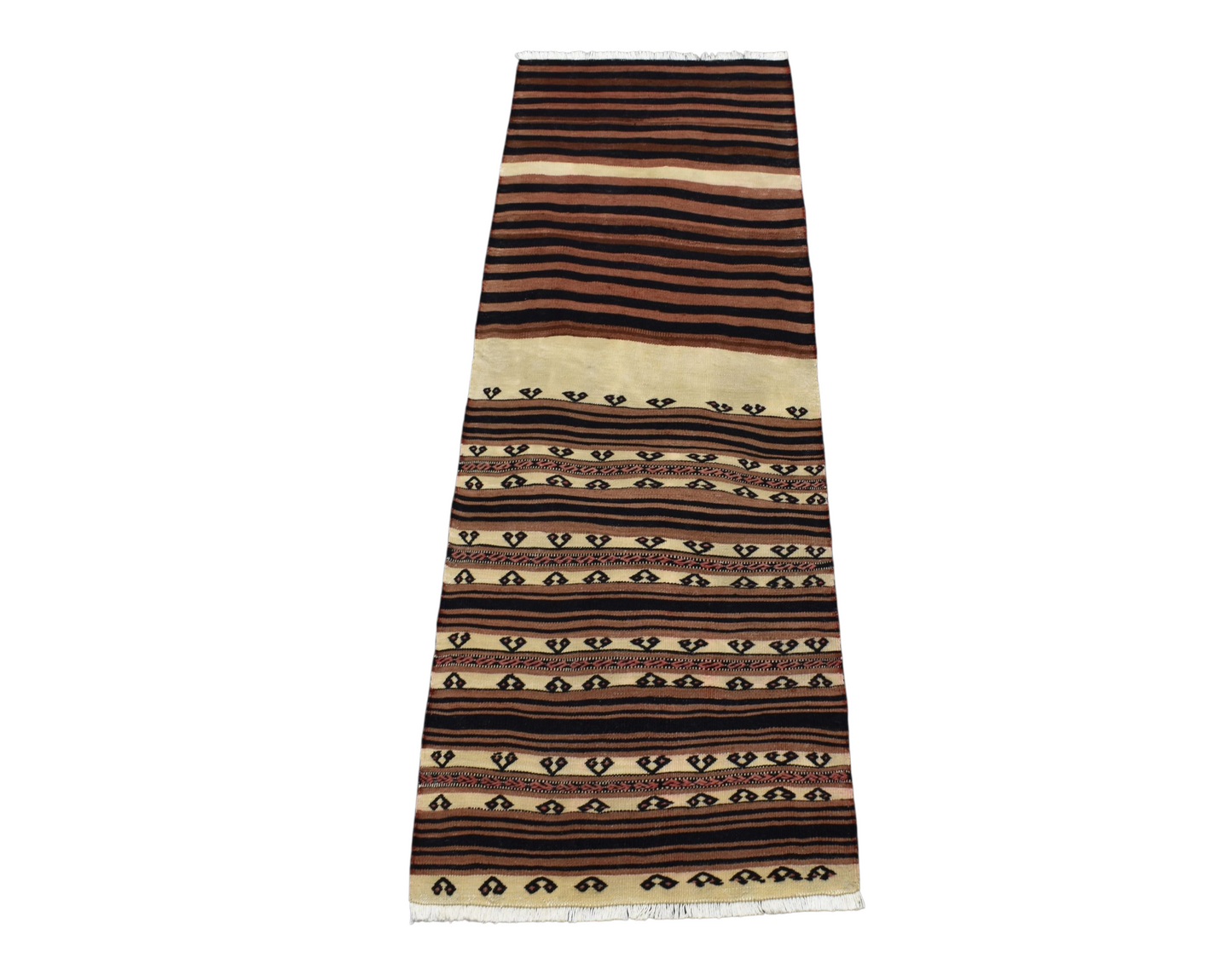 Kilim Antik El Dokuma Yağcıbedir Balıkesir Yörük Yün Kilim 0428 - Antika - Çok Renkli