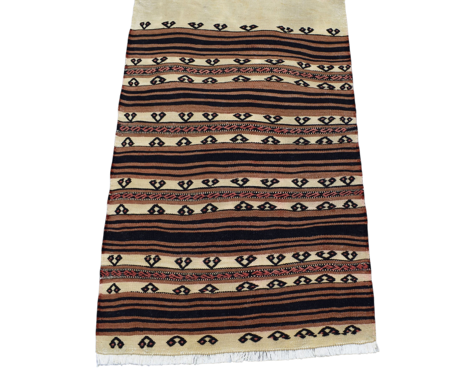 Kilim Antik El Dokuma Yağcıbedir Balıkesir Yörük Yün Kilim 0428 - Antika - Çok Renkli