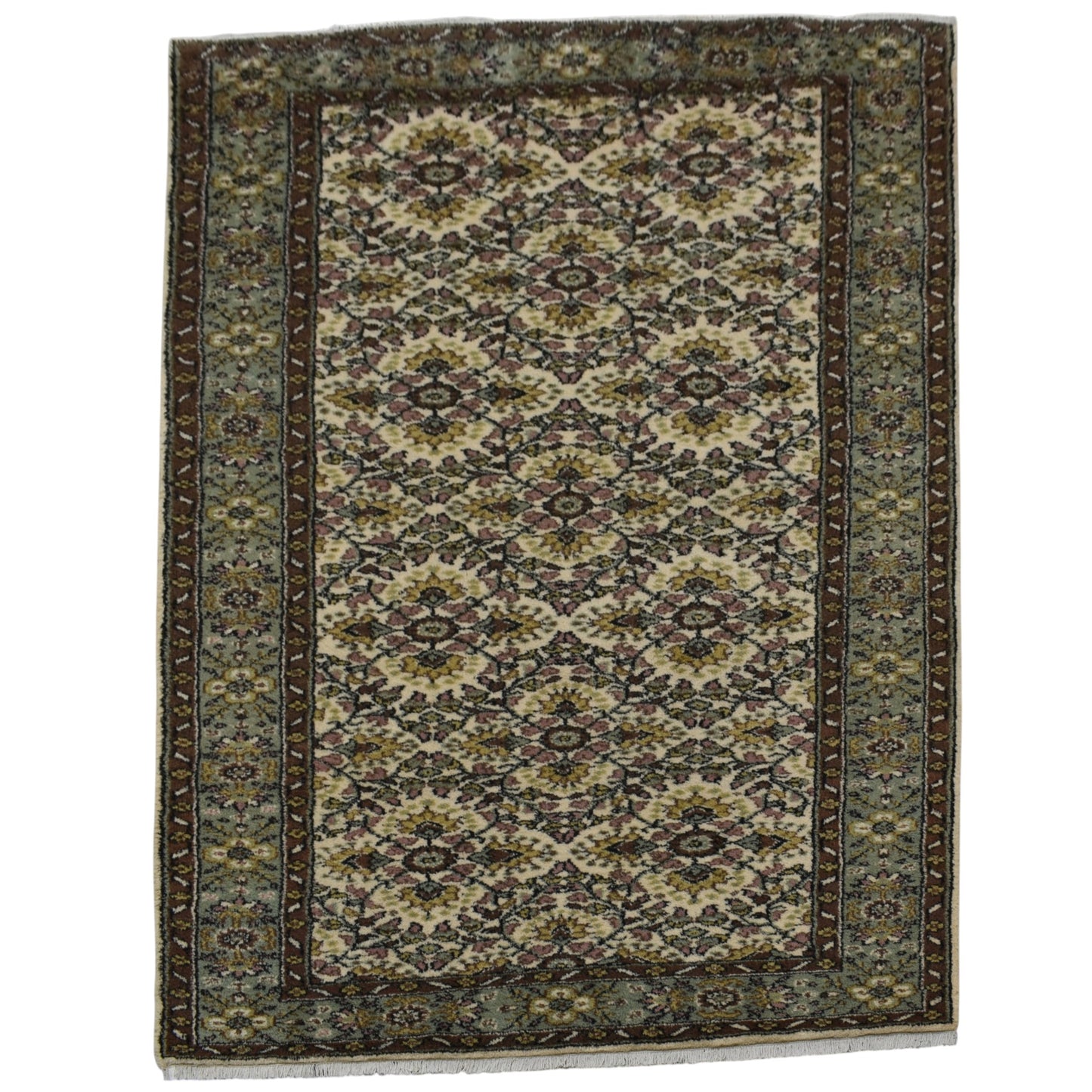 Kilim Antik El Dokuma 4m2 Çiçekli Yün Halı 0429 - Yeni - Çok Renkli