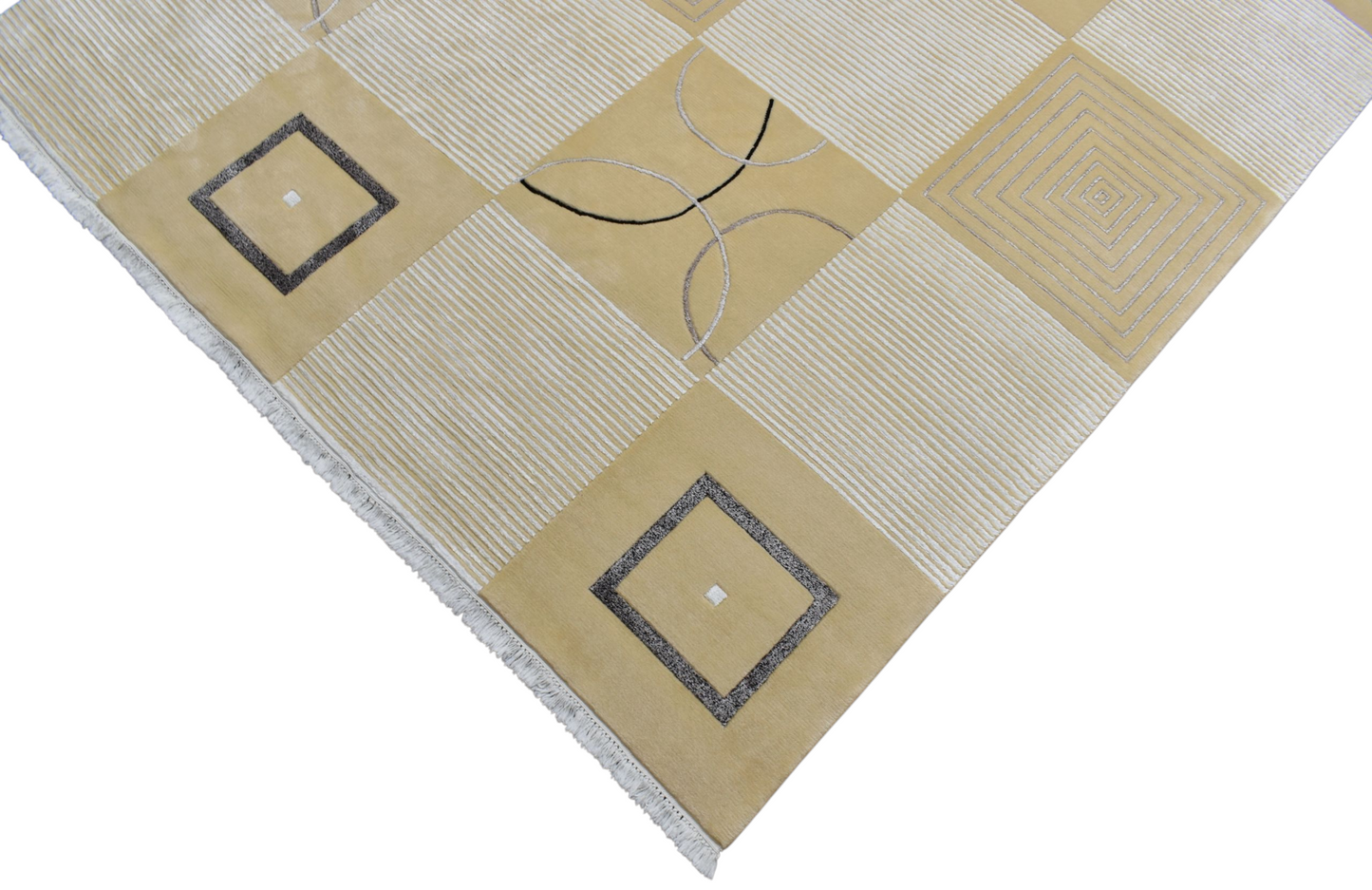 Kilim Antik El Dokuma 6m2 İpekli Nepal Yün Salon Halısı 0434 - Yeni - Çok Renkli