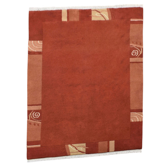 Kilim Antik El Dokuma Himalayalar Yün Halı 0435 - Yeni - Turuncu