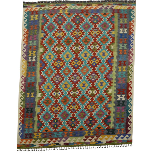 Kilim Antik El Dokuma Kemaliye Horasan Türkmenleri Yün Salon Kilimi 0437 - Yeni - Çok Renkli
