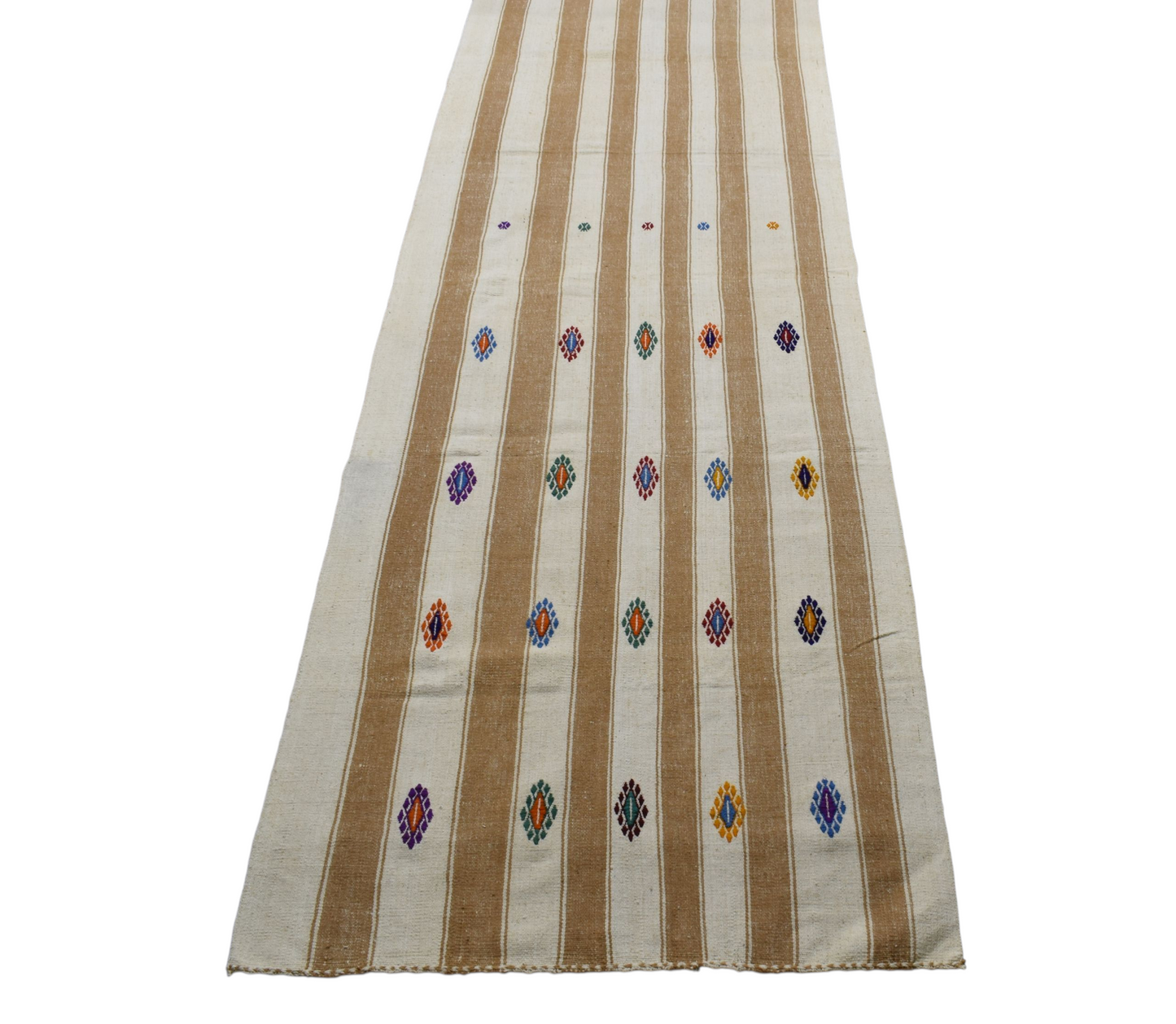 Kilim Antik El Dokuma Pamuklu Yörük Yolluk Kilim 0438 - Yeni - Çok Renkli