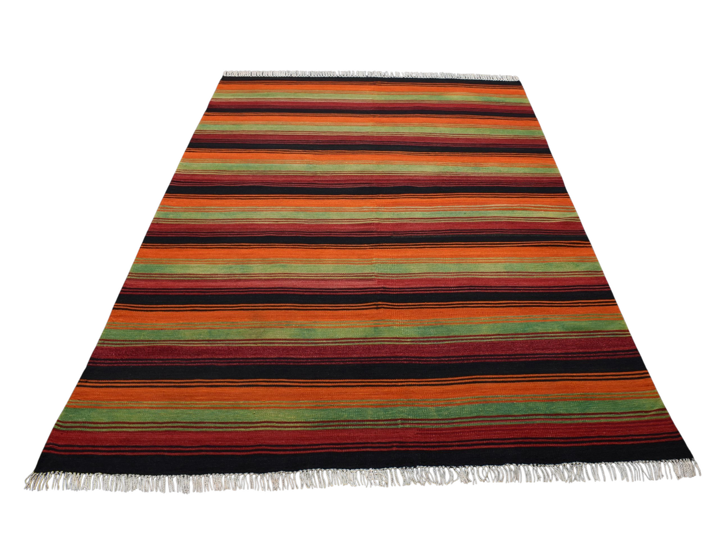 Kilim Antik El Dokuma Gömürgen Yün Kilim 0448 - Yeni - Çok Renkli