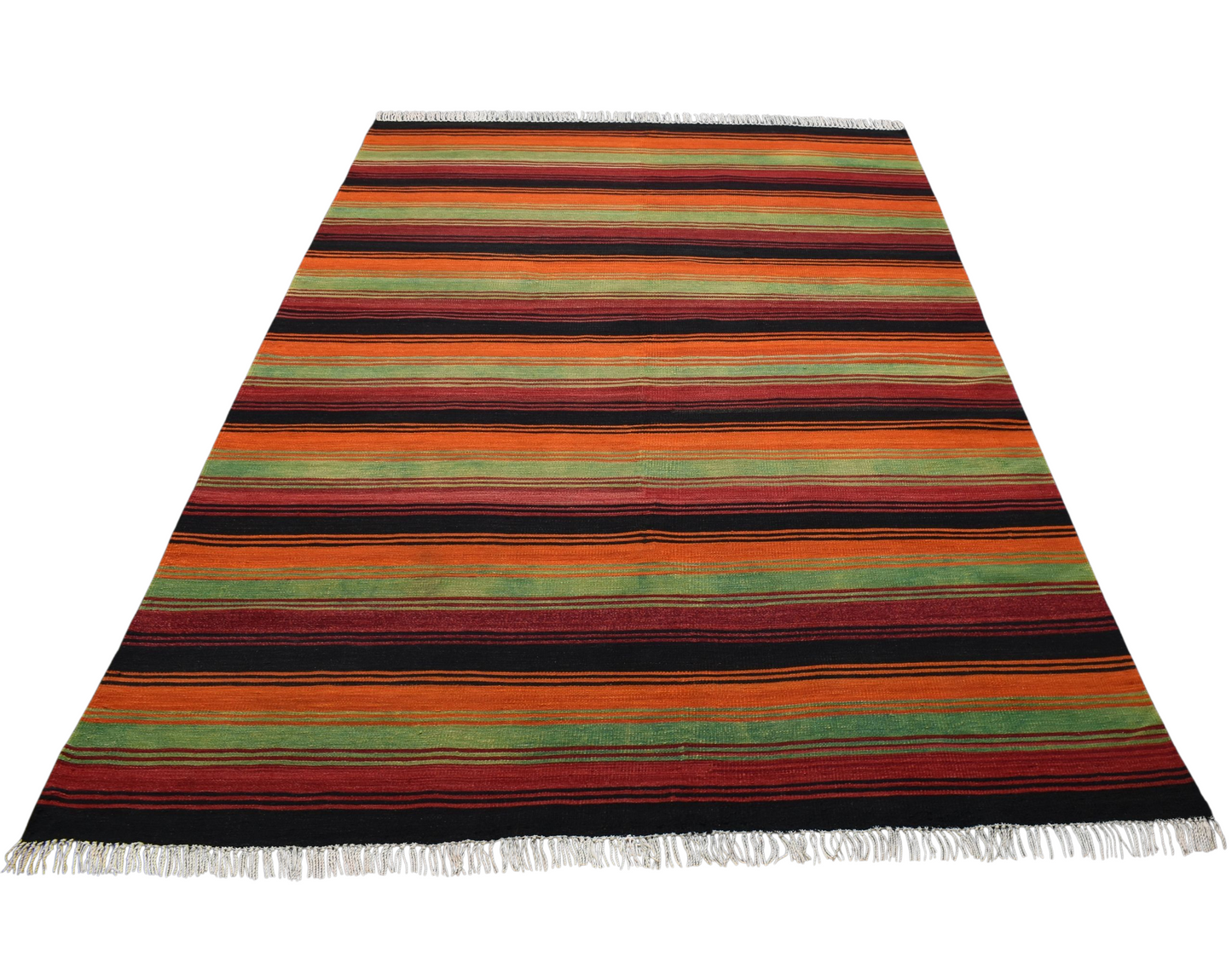 Kilim Antik El Dokuma Gömürgen Yün Kilim 0448 - Yeni - Çok Renkli