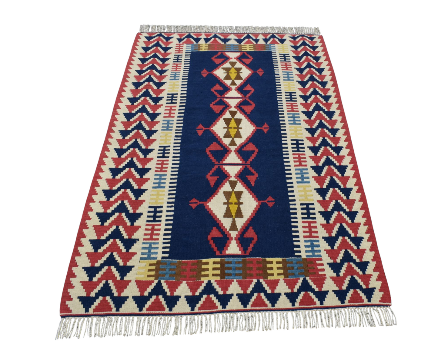 Kilim Antik El Dokuma Yün Yağcıbedir Kilimi 0044 - Yeni - Çok Renkli