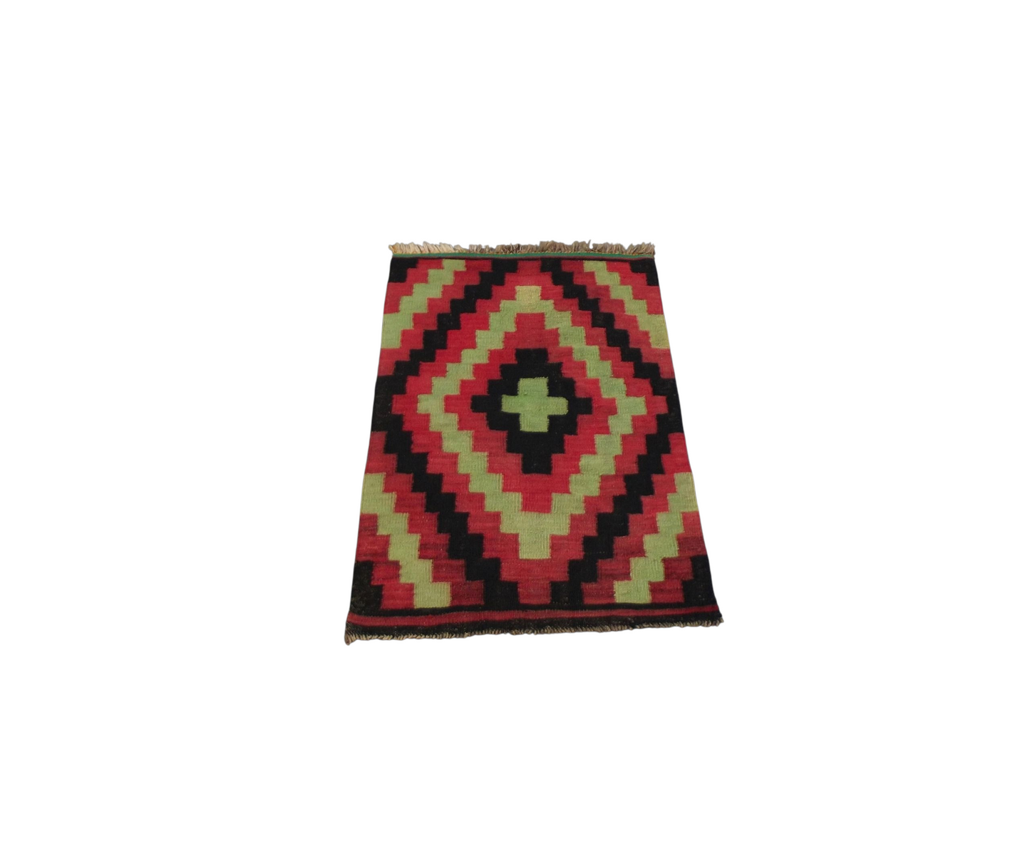 Kilim Antik El Dokuma İran Şiraz Yün Kilim 0451 - Yeni - Çok Renkli