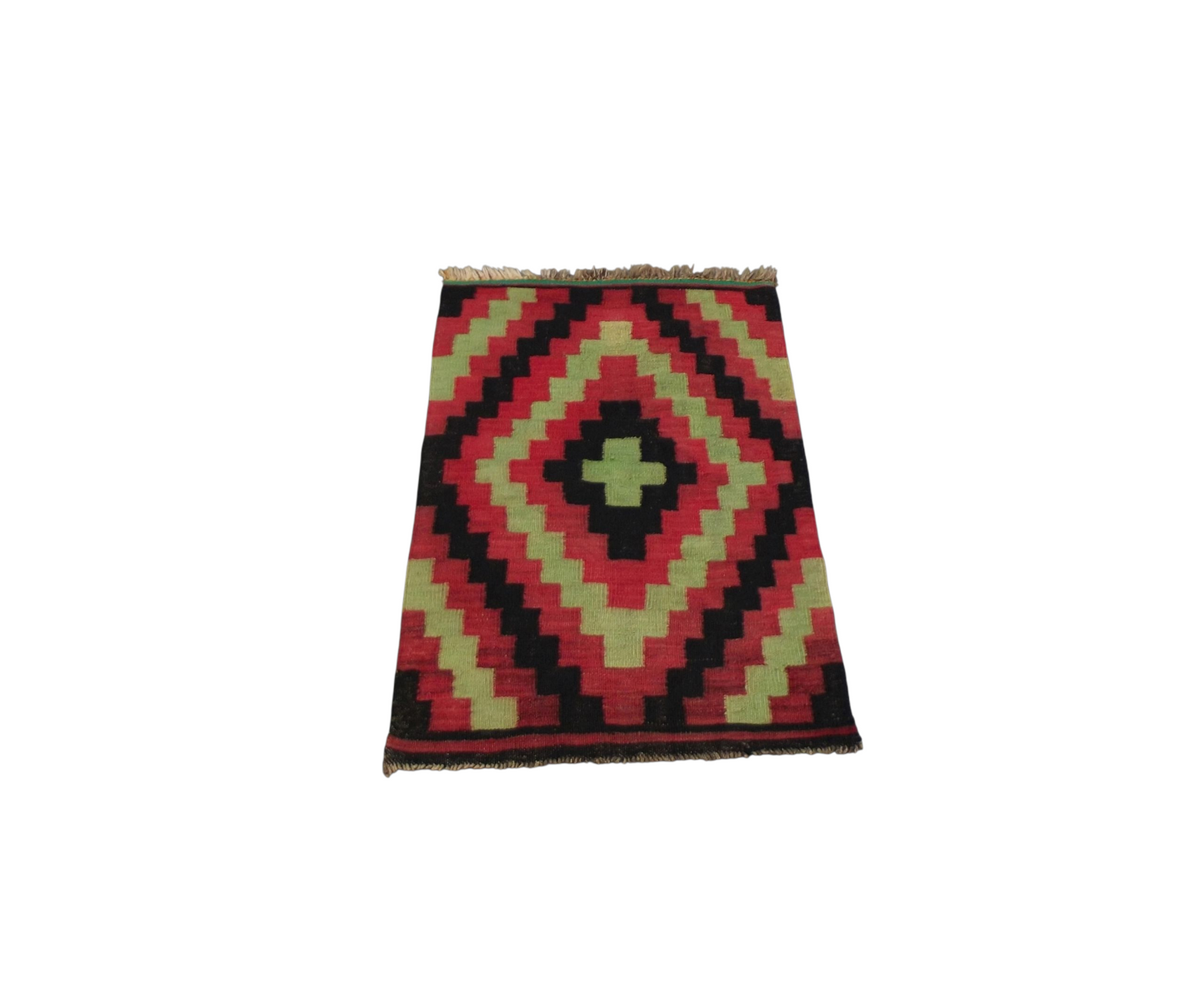 Kilim Antik El Dokuma İran Şiraz Yün Kilim 0451 - Yeni - Çok Renkli