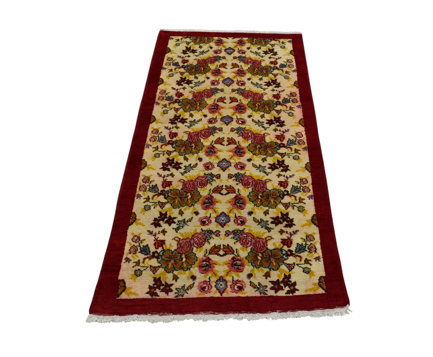 Kilim Antik El Dokuma Karacahisar Yün Halı 0463 - Yeni - Çok Renkli