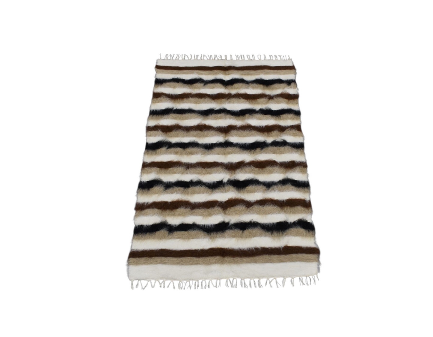 Kilim Antik El Dokuma Tiftik Yün Siirt Battaniyesi Kilim 0481 - Yeni - Çok Renkli