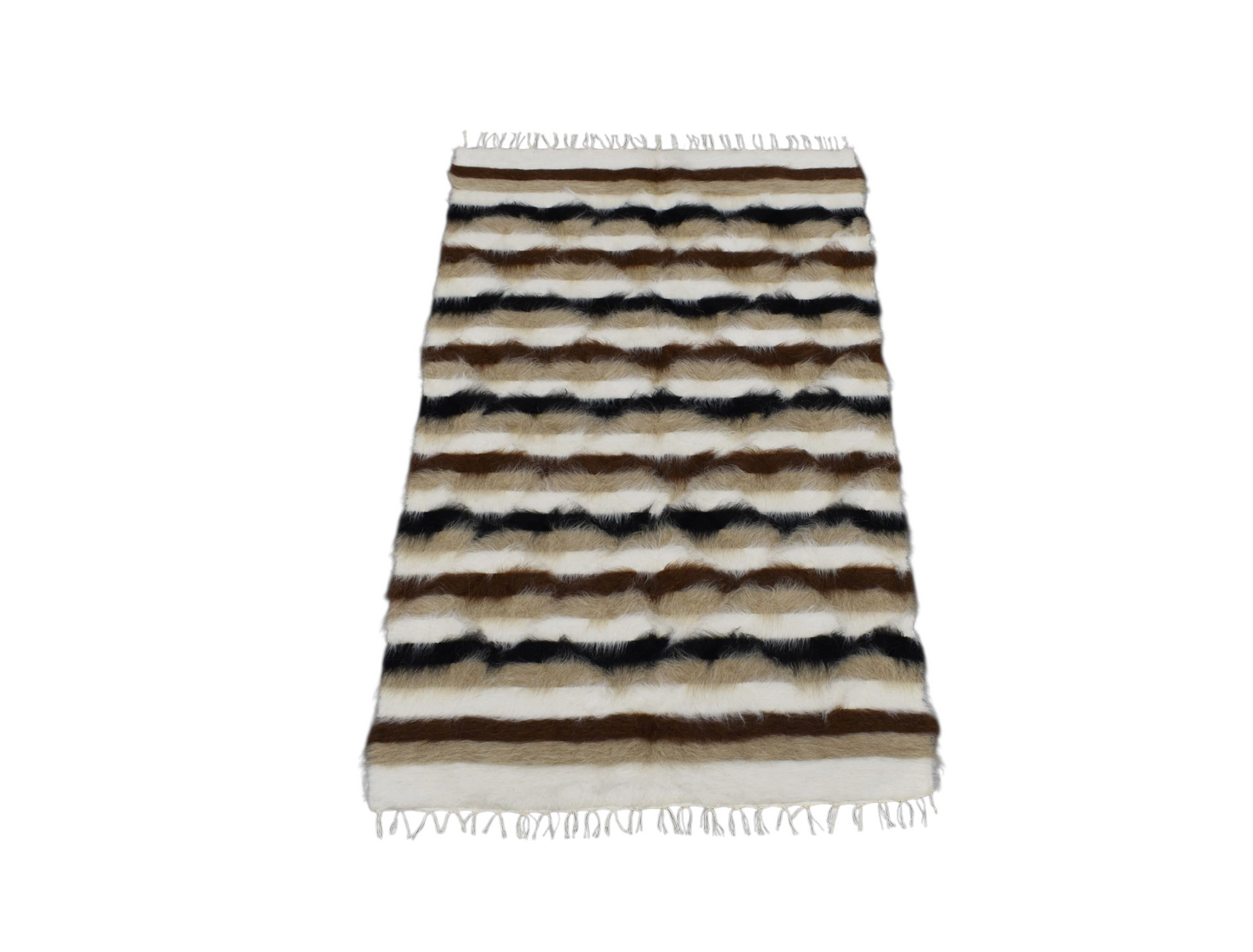 Kilim Antik El Dokuma Tiftik Yün Siirt Battaniyesi Kilim 0481 - Yeni - Çok Renkli